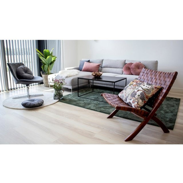House Nordic Loungestuhl aus Leder