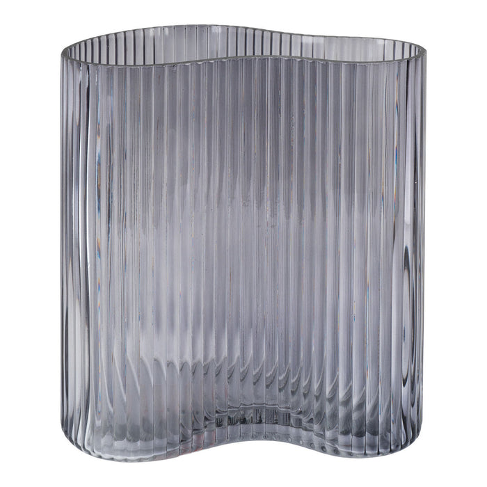 Vase aus Rauchglas