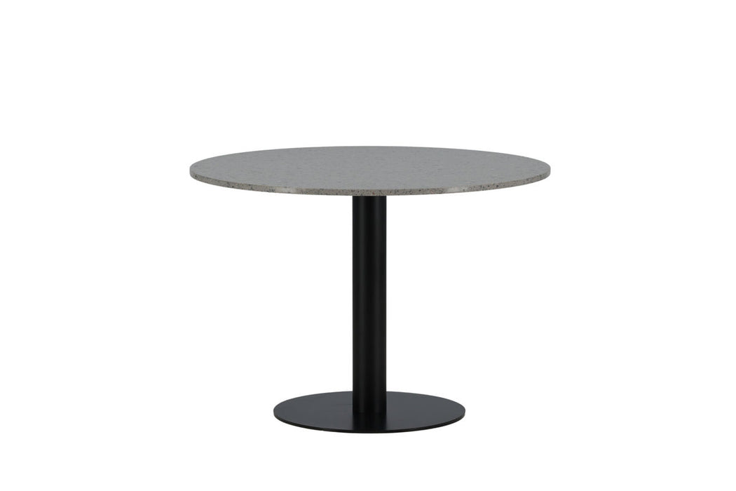 Venture Home Razzia Dining Table 106cm -Grey Terazzo / Black