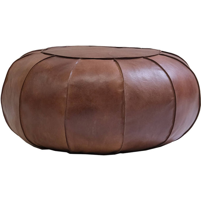 Trademark Living Pouf aus Leder