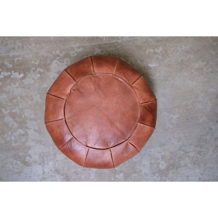 Trademark Living Pouf aus Leder