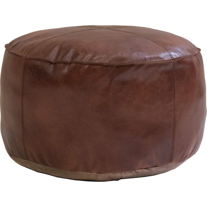 Trademark Living Pouf aus Leder