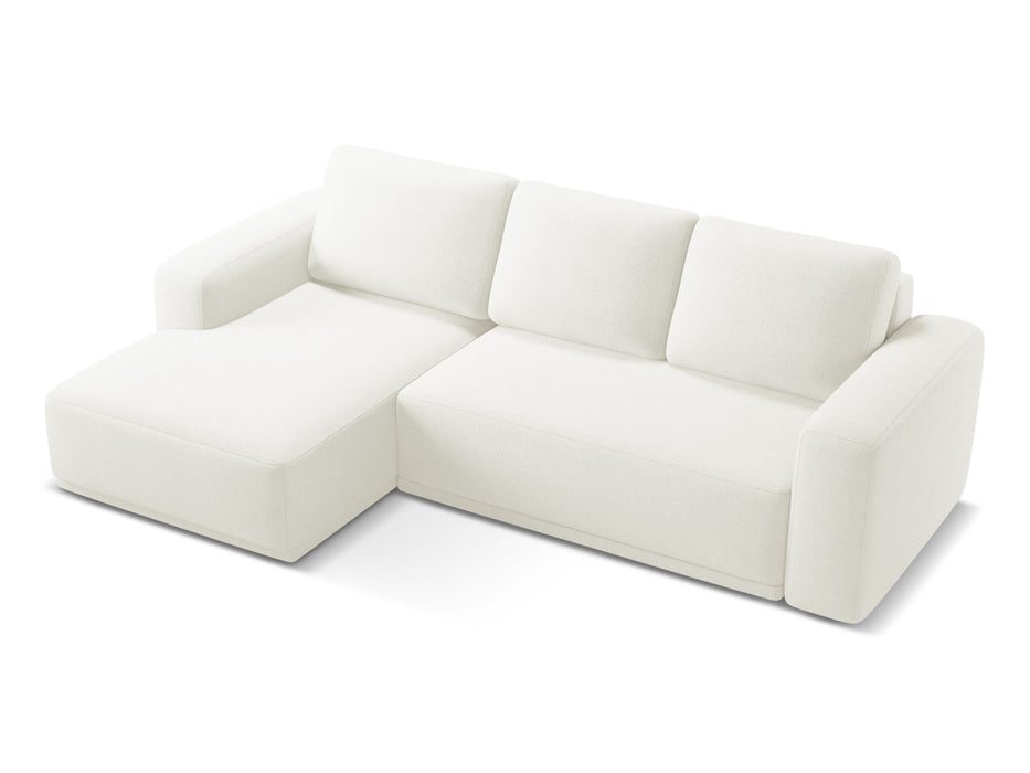 makamii Ecksofa Kaila mit Schlaffunktion links Chenille