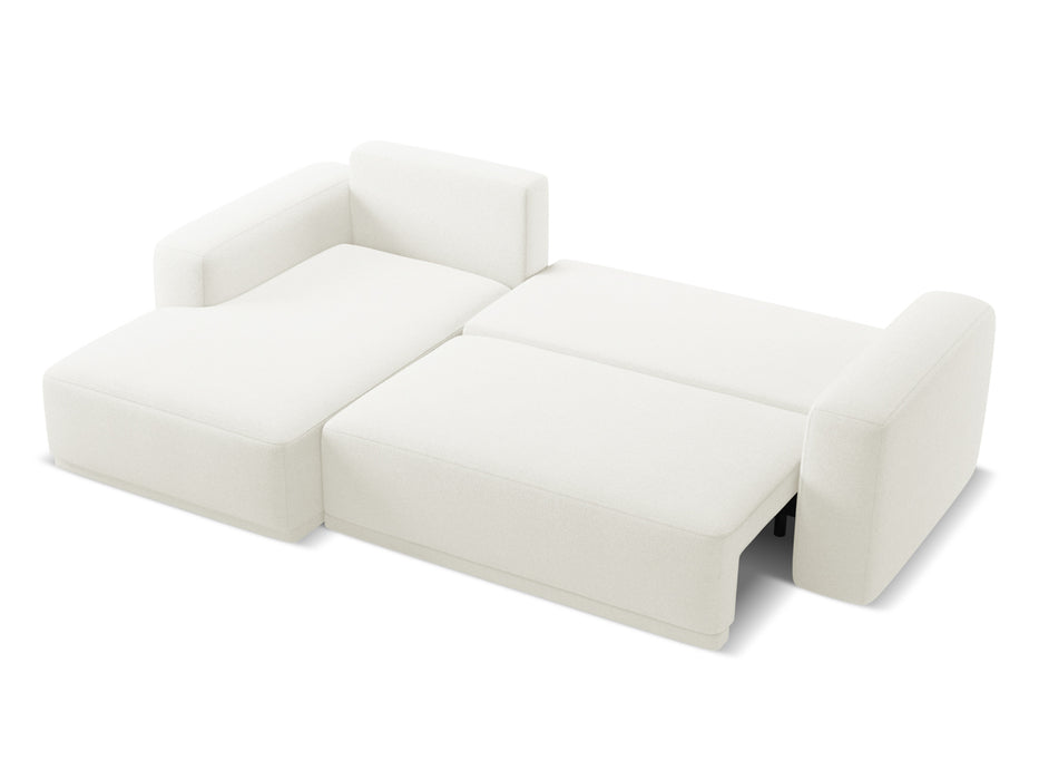 makamii Ecksofa Kaila mit Schlaffunktion links Chenille