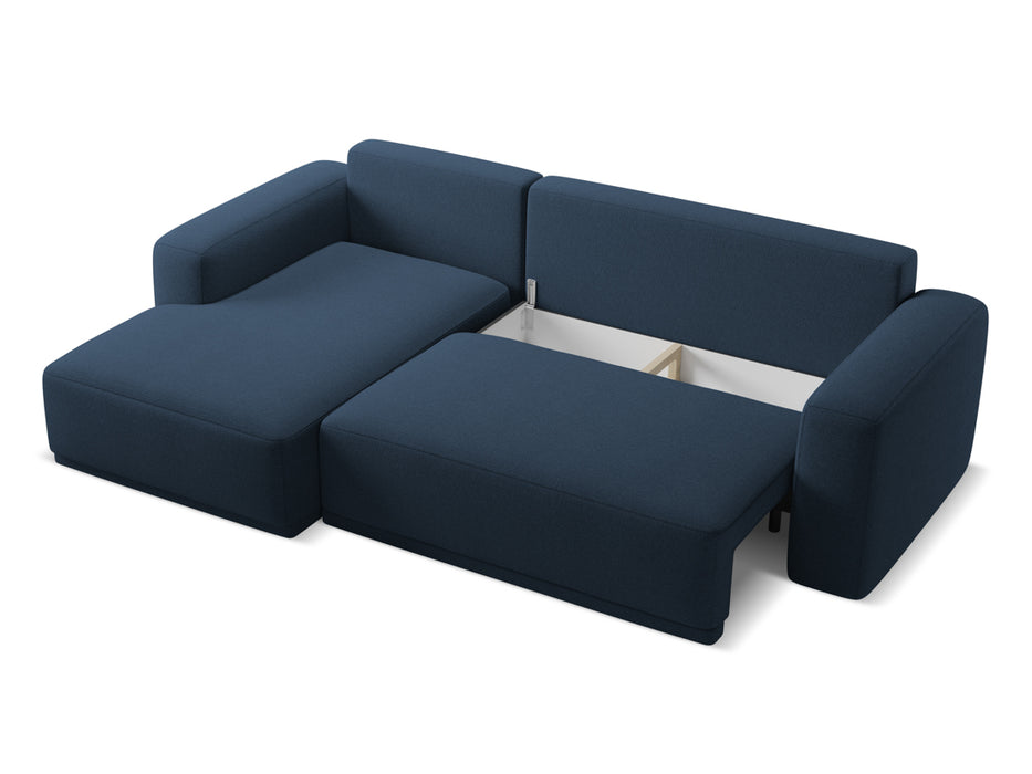 makamii Ecksofa Kaila mit Schlaffunktion links Chenille