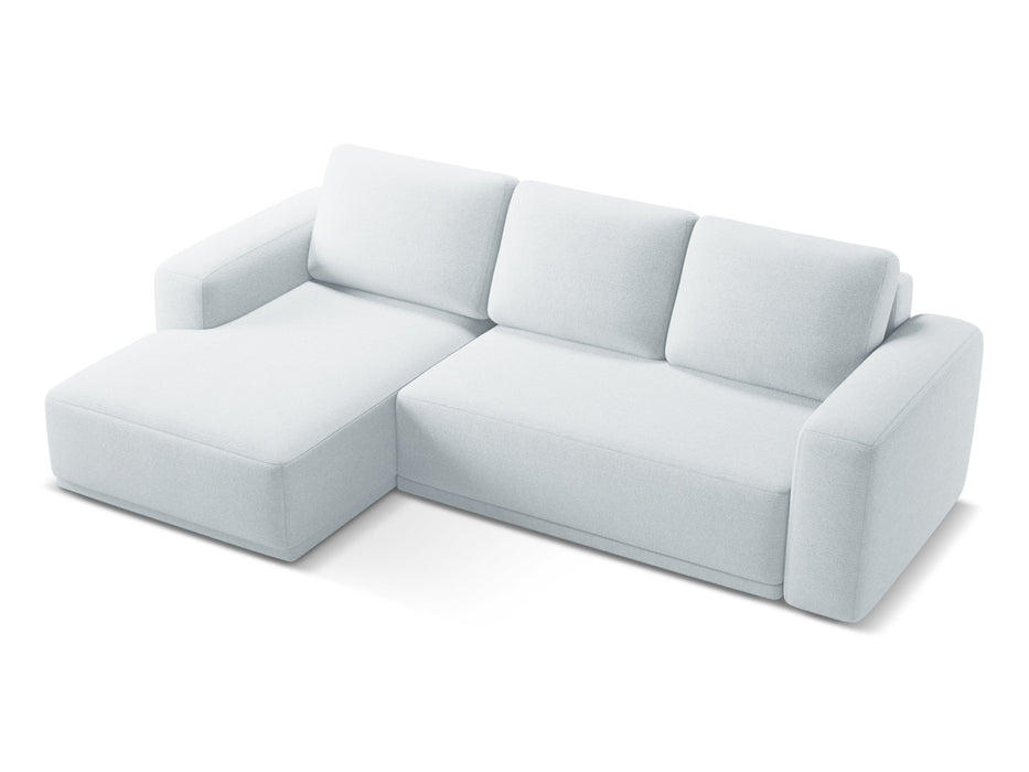 makamii Ecksofa Kaila mit Schlaffunktion links Chenille