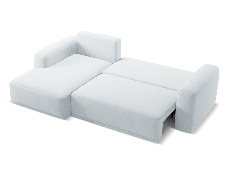 makamii Ecksofa Kaila mit Schlaffunktion links Chenille