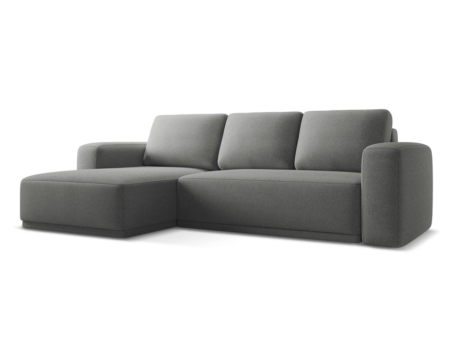 makamii Ecksofa Kaila mit Schlaffunktion links Chenille