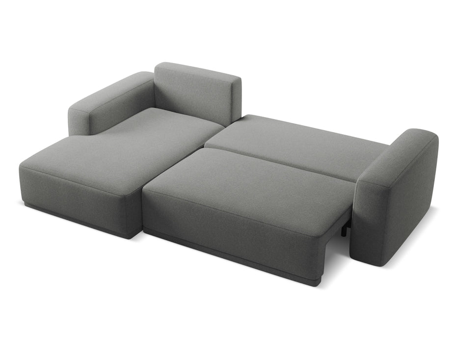 makamii Ecksofa Kaila mit Schlaffunktion links Chenille