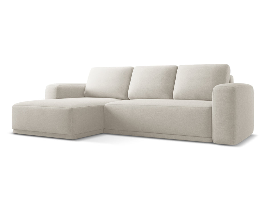 makamii Ecksofa Kaila mit Schlaffunktion links Chenille