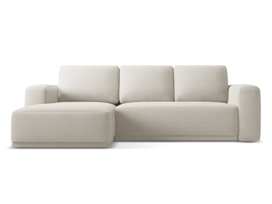 makamii Ecksofa Kaila mit Schlaffunktion links Chenille