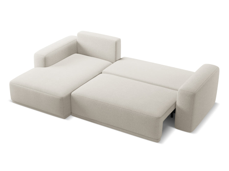 makamii Ecksofa Kaila mit Schlaffunktion links Chenille