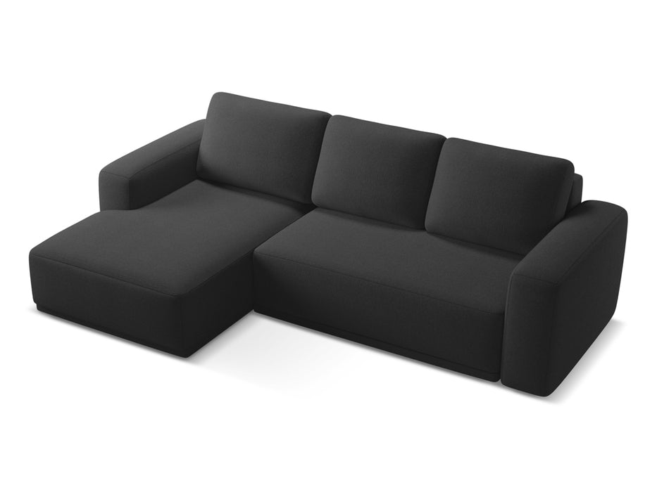 makamii Ecksofa Kaila mit Schlaffunktion links Chenille