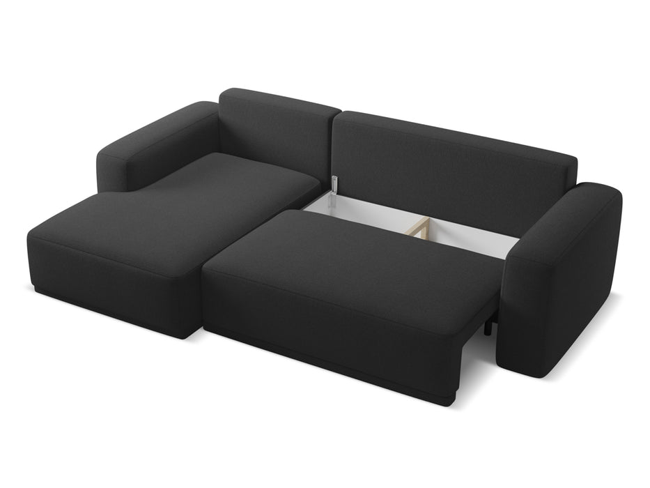 makamii Ecksofa Kaila mit Schlaffunktion links Chenille