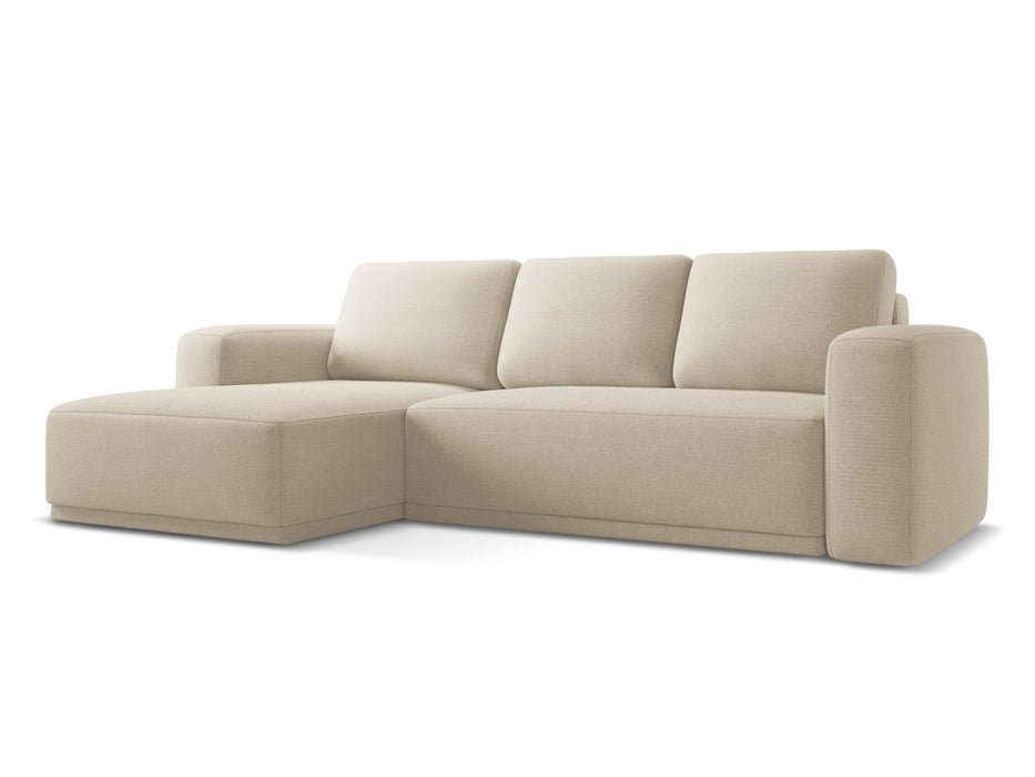 makamii Ecksofa Kaila mit Schlaffunktion links Chenille