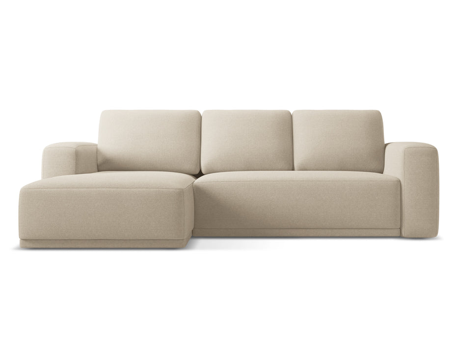 makamii Ecksofa Kaila mit Schlaffunktion links Chenille