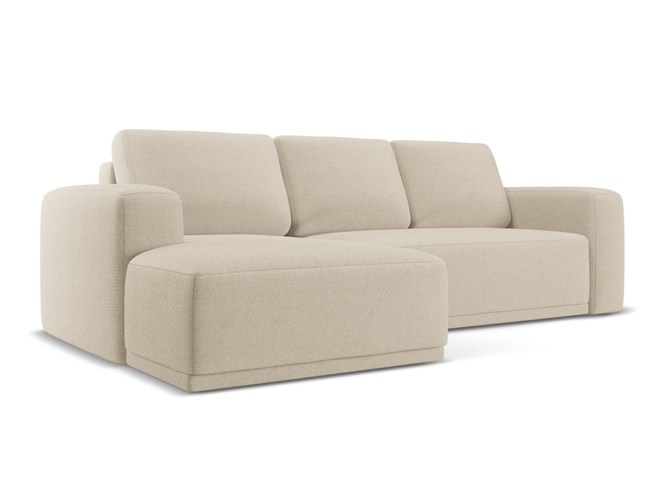 makamii Ecksofa Kaila mit Schlaffunktion links Chenille