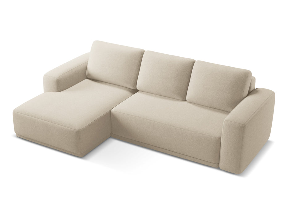 makamii Ecksofa Kaila mit Schlaffunktion links Chenille