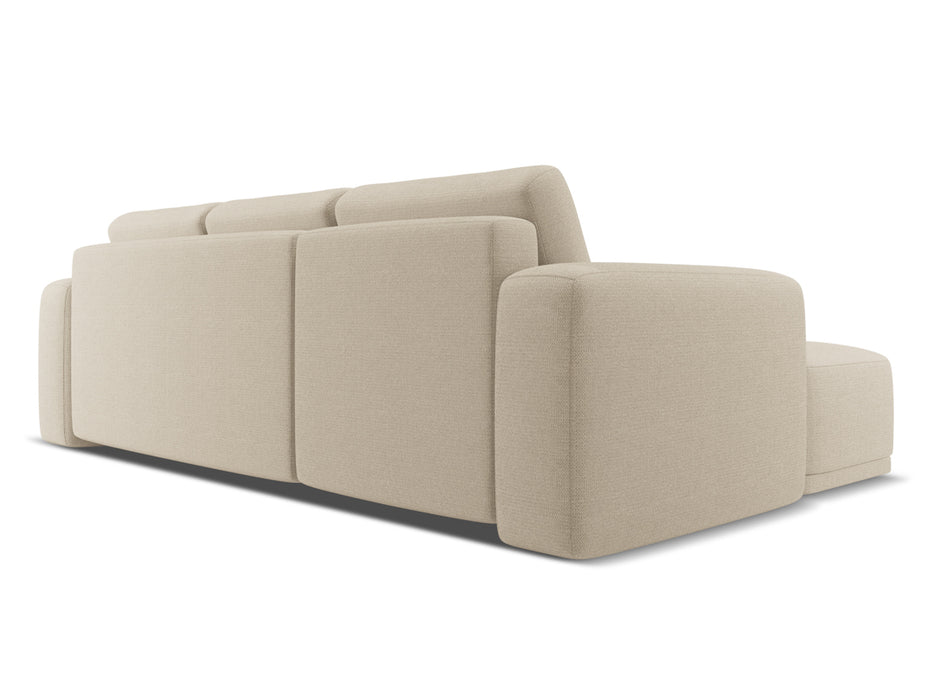 makamii Ecksofa Kaila mit Schlaffunktion links Chenille