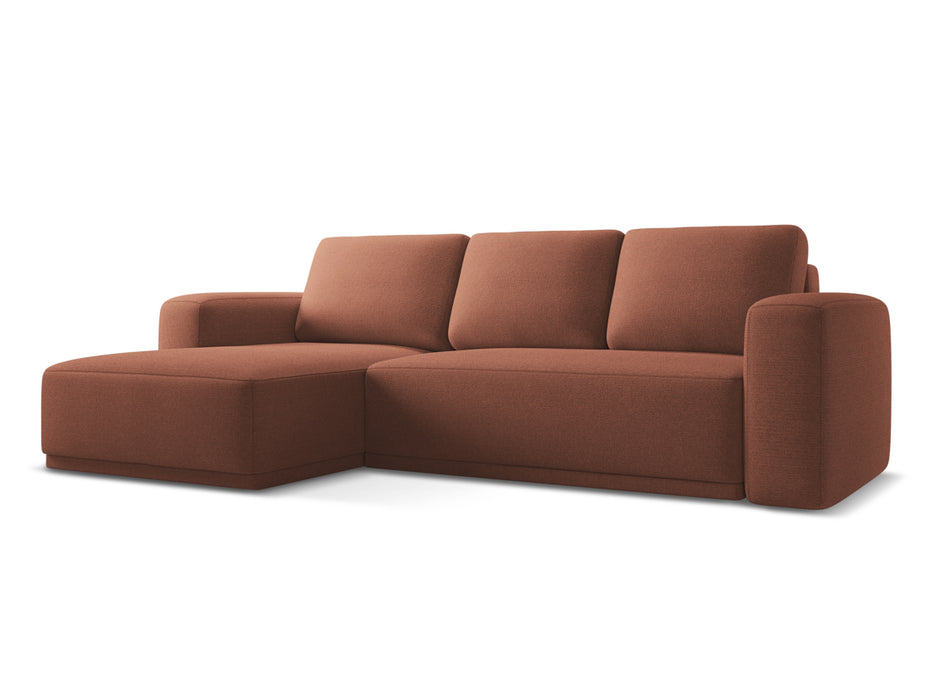 makamii Ecksofa Kaila mit Schlaffunktion links Chenille