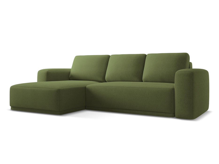 makamii Ecksofa Kaila mit Schlaffunktion links Chenille