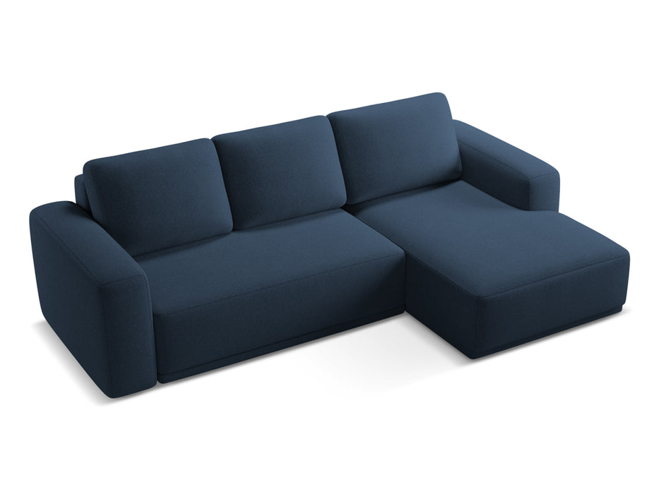 makamii Ecksofa Kaila mit Schlaffunktion rechts Chenille