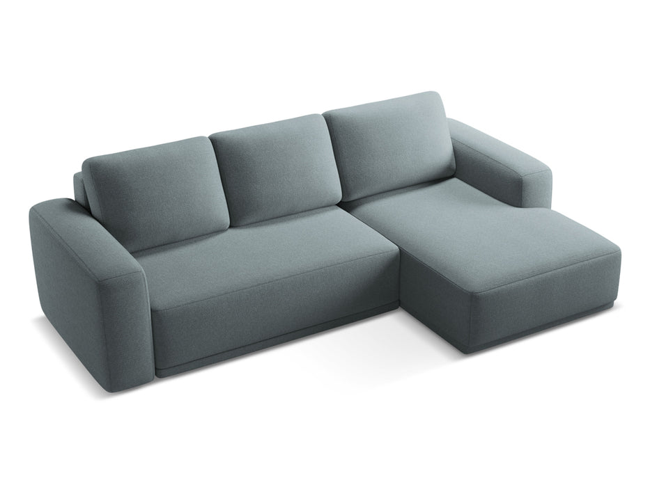 makamii Ecksofa Kaila mit Schlaffunktion rechts Chenille