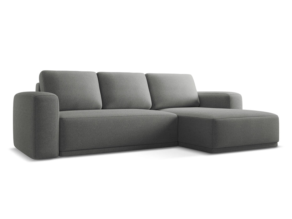 makamii Ecksofa Kaila mit Schlaffunktion rechts Chenille