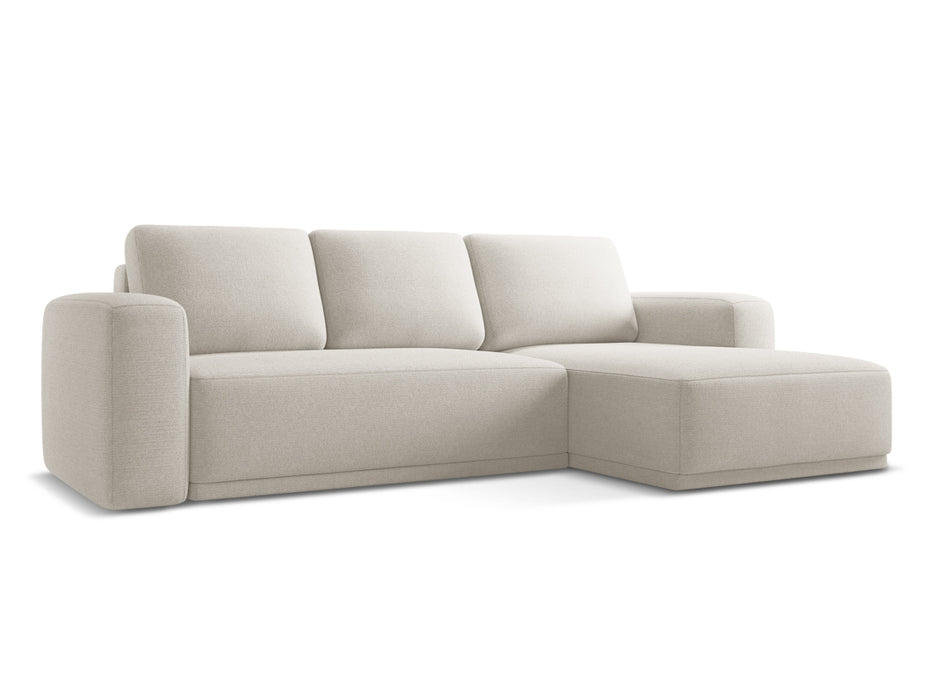 makamii Ecksofa Kaila mit Schlaffunktion rechts Chenille