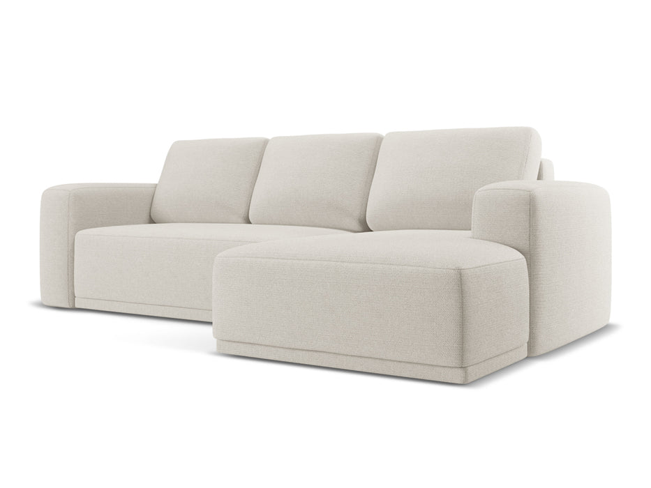 makamii Ecksofa Kaila mit Schlaffunktion rechts Chenille