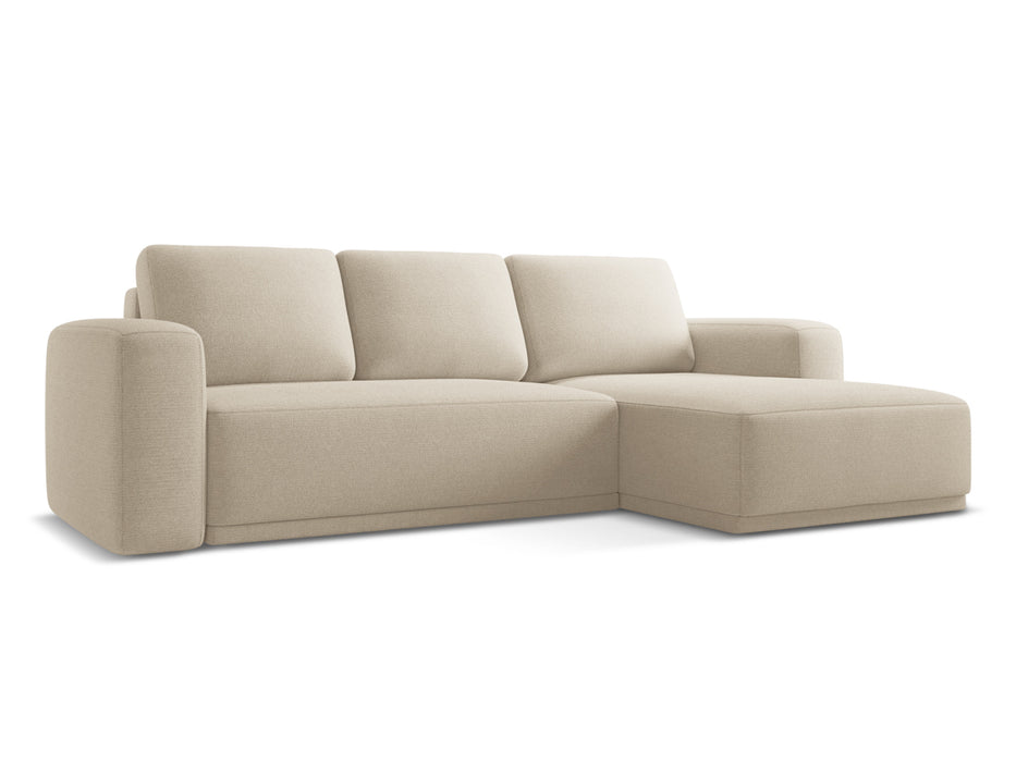 makamii Ecksofa Kaila mit Schlaffunktion rechts Chenille