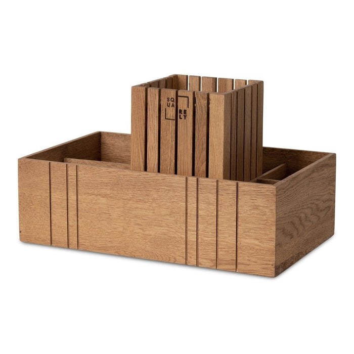 Squarely Copenhagen TableORGANIZER mit Pflanzengefäß