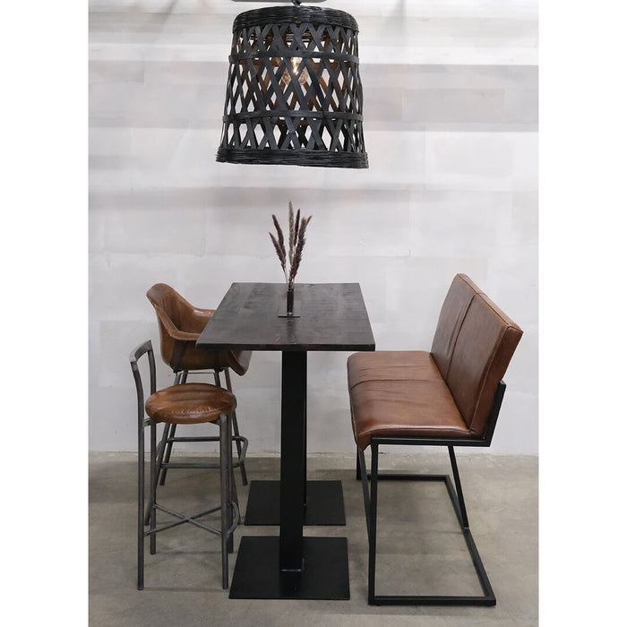 Trademark Living Barhocker Icon mit Armlehne im Industrial Style