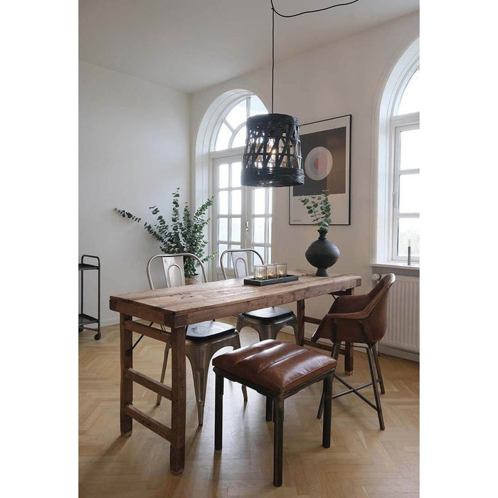 Trademark Living Hocker Sean im Industrial Style