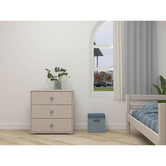 FLEXA Kinderkommode Chest Grau mit Blau