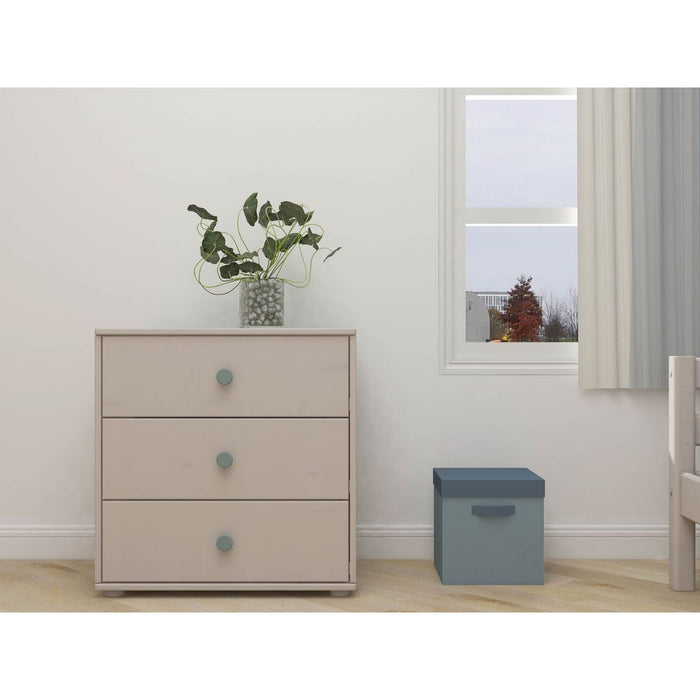 FLEXA Kinderkommode Chest Grau mit Blau