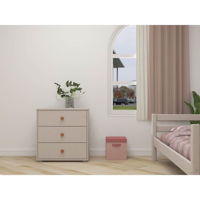 FLEXA Kinderkommode Chest Grau mit Rot