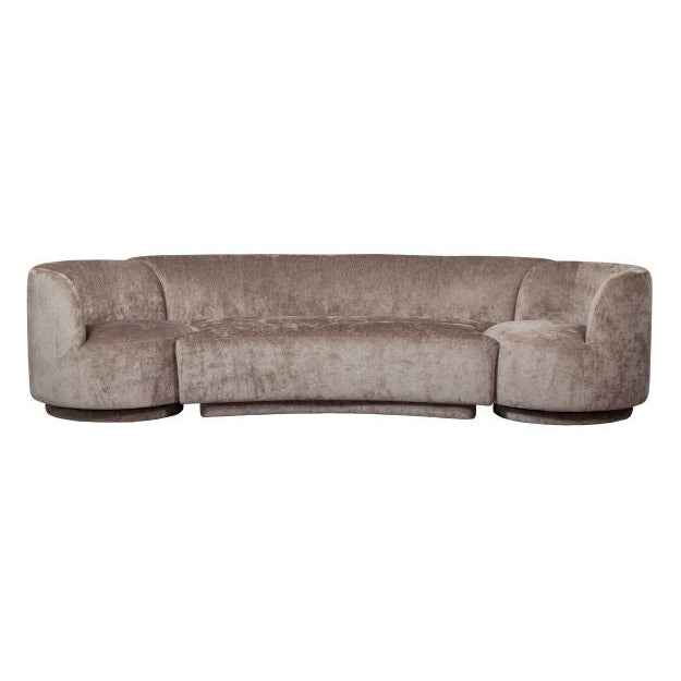 BePureHome Sofa Popular Chenille 2-Sitzer mit 2 Sessel