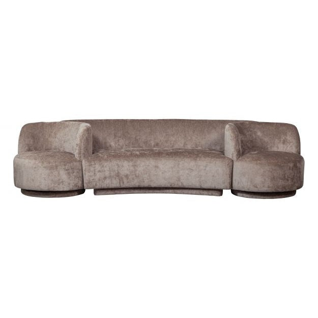 BePureHome Sofa Popular Chenille 2-Sitzer mit 2 Sessel