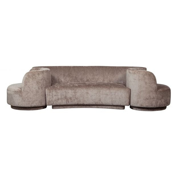 BePureHome Sofa Popular Chenille 2-Sitzer mit 2 Sessel