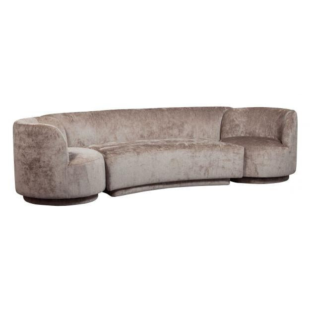 BePureHome Sofa Popular Chenille 2-Sitzer mit 2 Sessel