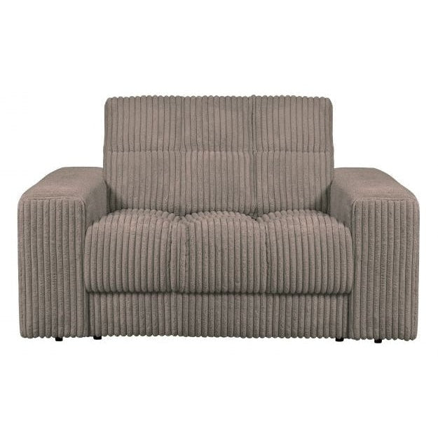 WOOOD Sessel Second Date Loveseat Grau-Braun Ripcord