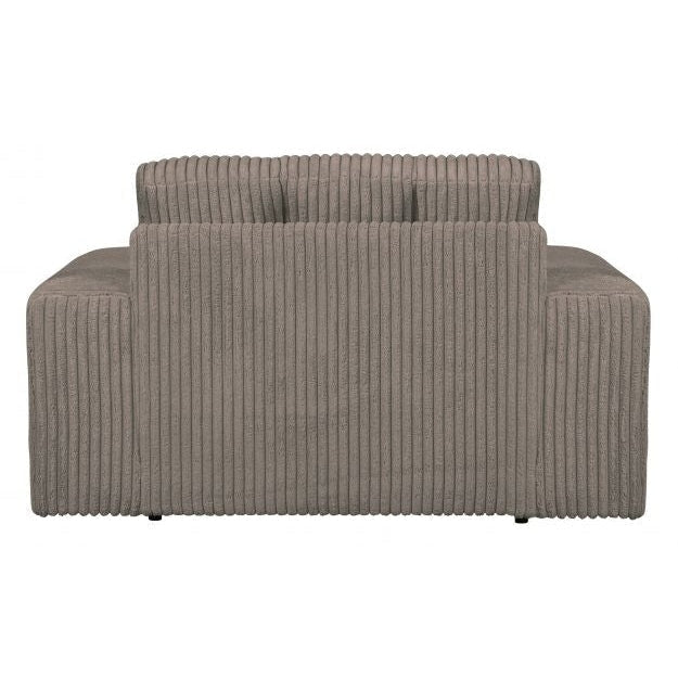 WOOOD Sessel Second Date Loveseat Grau-Braun Ripcord