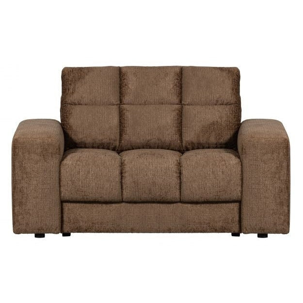 WOOOD Sessel Second Date Loveseat Brassfarben Samt