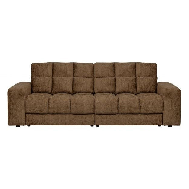 WOOOD Sofa Second Date 2-Sitzer Brassfarben Samt