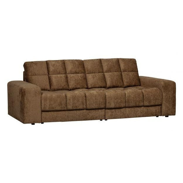 WOOOD Sofa Second Date 2-Sitzer Brassfarben Samt