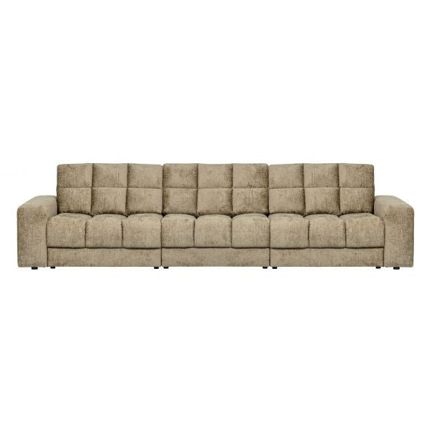 WOOOD Sofa Second Date 3-Sitzer Wheatfield Samt