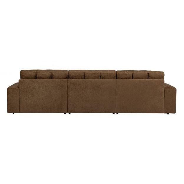 WOOOD Sofa Second Date 3-Sitzer Brassfarben Samt