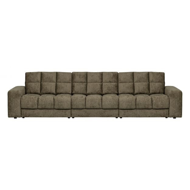 WOOOD Sofa Second Date 3-Sitzer Bonsai Samt