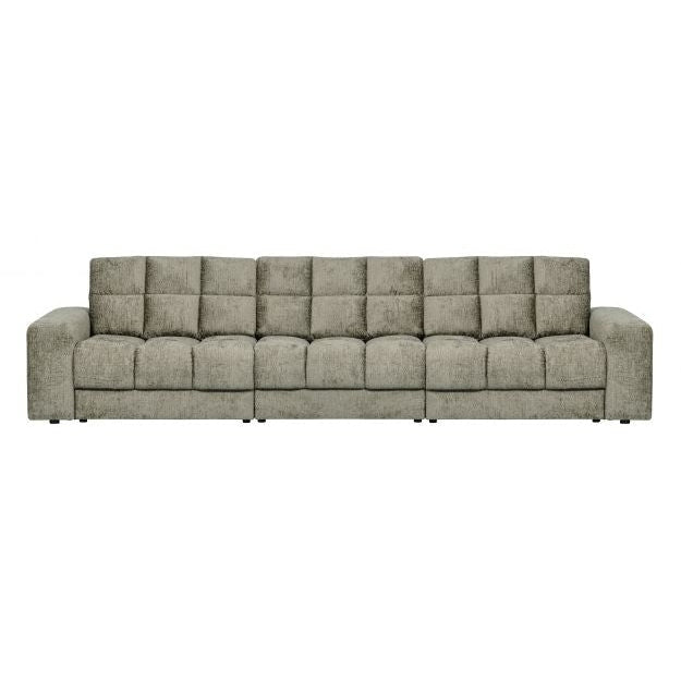 WOOOD Sofa Second Date 3-Sitzer Frost Samt